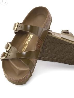 Birkenstock Olive Franca Double-Buckle Sandals